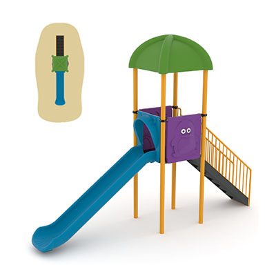 Комбинирано детско игрално съоръжение - EKOXS02