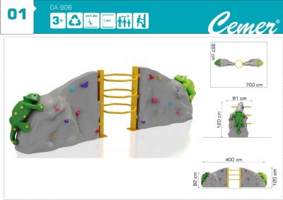 Стена за катерене двойна - CA906