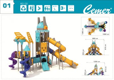 Комбинирано детско игрално съоръжение - RD02