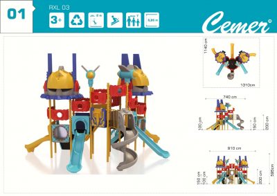 Комбинирано детско игрално съоръжение - RXL 03