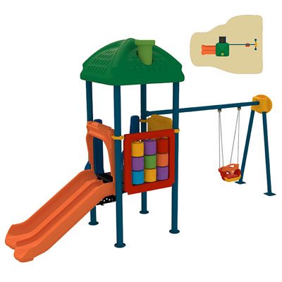 Комбинирано детско игрално съоръжение модел: CXS01-14