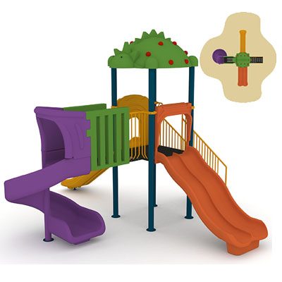 Комбинирано детско игрално съоръжение модел: CXS02-4