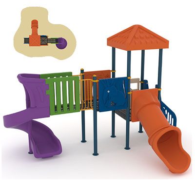 Комбинирано детско игрално съоръжение модел: CXS02-8